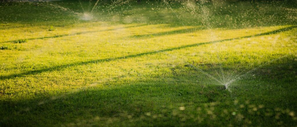 Irrigatore dinamico che spruzza sul prato ma non ruota correttamente